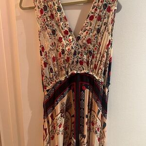 Beautiful multi colored Sandro midi dress. Worn 1x. Excellent condition